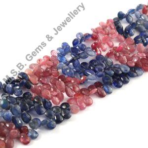 Ruby & Sapphire Gemstone Beads
