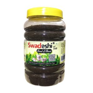 500g Swadeshi Superior Gold Ctc Tea Jar Swadeshi Tea Brand Of Bharat