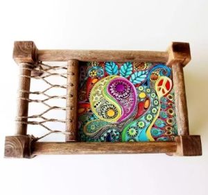 Multi Mandala Khaat Food Serving Tray