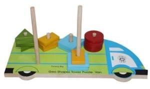 Geo Shapes Tower Puzzle - Van