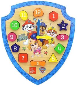 Paw Patrol Shapes Sorter Clock