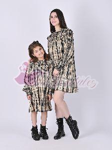 Mother and Daughter Amia Plaid Mini Dress