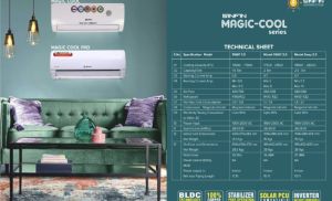 SinFin Magic Cool Series Compatible 1.5 Ton Inverter Solar Split Air Conditioner