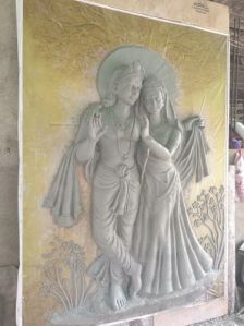 Fiber Radha Krishna Mural