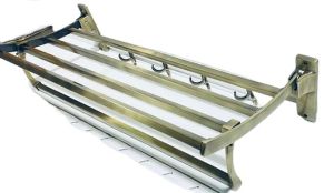 Stainless Steel Towel Rack with Hooks