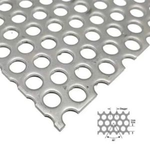 Aluminium Staggered Perforated Sheet