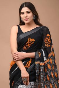 Linen Printed Sarees