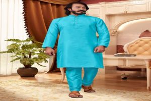 Banglori Silk Cotton Kurta & Pyjam Set