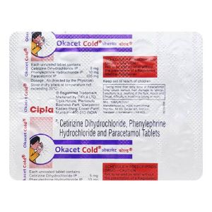 Cetirizine Dihydrochloride, Phenylephrine Hydrochloride and Paracetamol Tablets