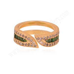 Multi Zircon Brass Ring