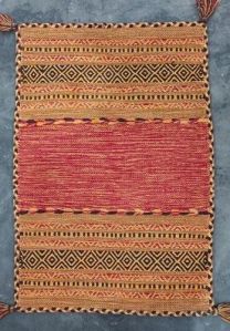 Embroidered Jute Hand Woven Rugs