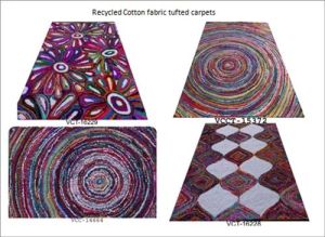 Recycled Cotton Fabric Tufted Carpet