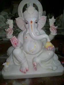 2 Feet Marble Ganesh Statue