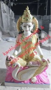 3 Feet Marble Gayatri Maa Statue