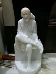 Plain Marble Sai Baba Statue