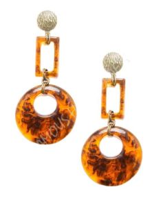 Ladies Fashion Statement Acrylic Drop Earrings