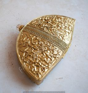 Mop Mother of Pearl Inlay Brass Clutch