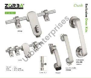 Zorba Nickel Silver Cusk Door Kit