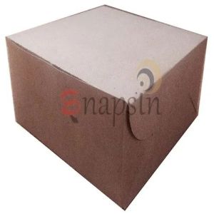 Brown Paper Cake Box
