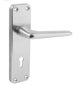 Straight lock door handle aluminum