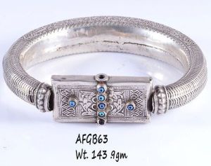 Silver Afghani Style Bangle