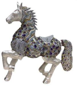 Sterling Silver horse Stone Articles