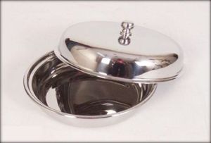 Stainless Steel Round Entree Dish