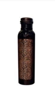 Copper Antique Etching Bottle