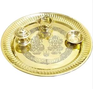 Brass Pooja Thali Set