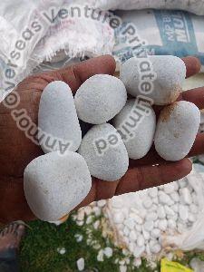 Pure white pebbles