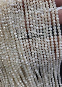 mother of pearl faceted beads