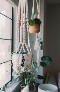 Aniakst Macrame Plant Hanger Plant Hanger Rope Vintage Style Planter Floating Plant Hangers Crochet Plant Hangers