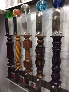 Decorative Glass Railing Pillar