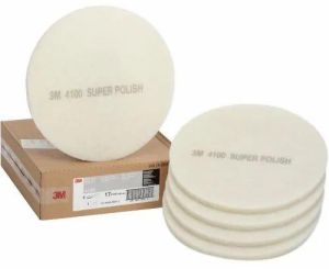 3M White Super Polish Pad 4100