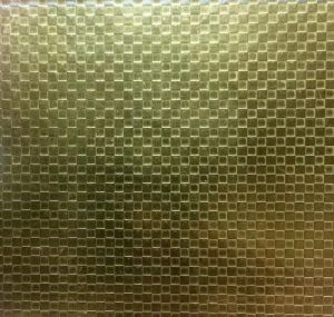 Embossed Linen Gold Stainless Steel Sheet