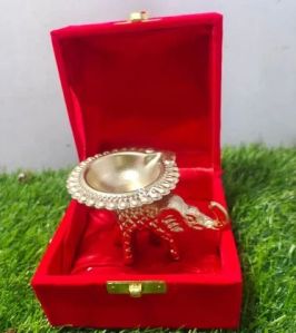 Brass Elephant Diya