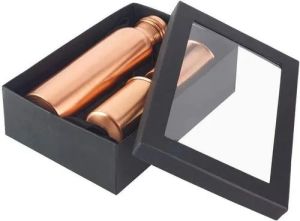 Copper Water Bottle With 2 Glass