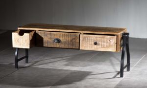 Denver Wood Metal TV Cabinet