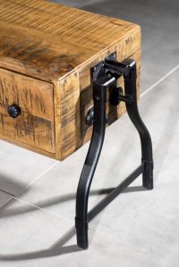 Denver Wood Metal Long TV Cabinet
