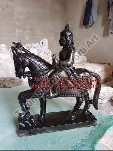 Black Marble Maharana Pratap Statue