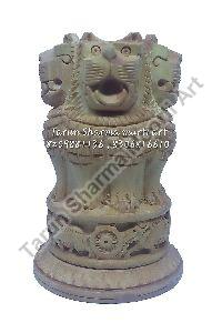 Marble Ashoka Stambh Statue
