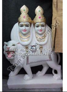 Marble Chamunda Mata Statue