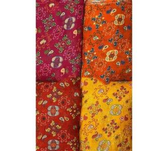 Bandhani Check Foil Fabric