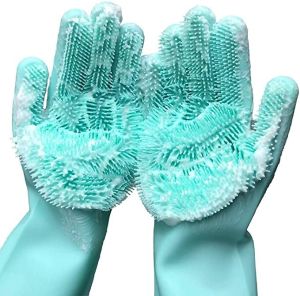 Silicone Scrubbing Gloves