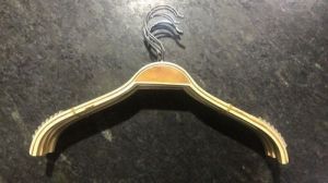 wooden clothes hanger