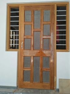 African Teak Wood Jali Door