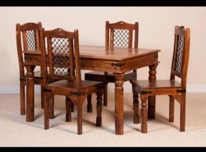 Modular Wooden Dining Table Set