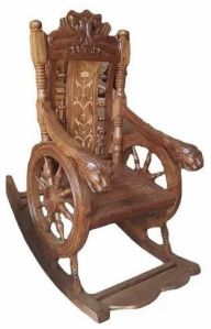 Teak Wood Rocking Chair