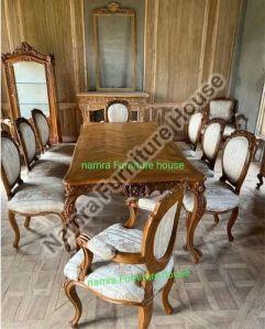 8 Seater Royal Wooden Dining Table Set
