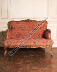 Royal Red Teak Wood Sofa Set